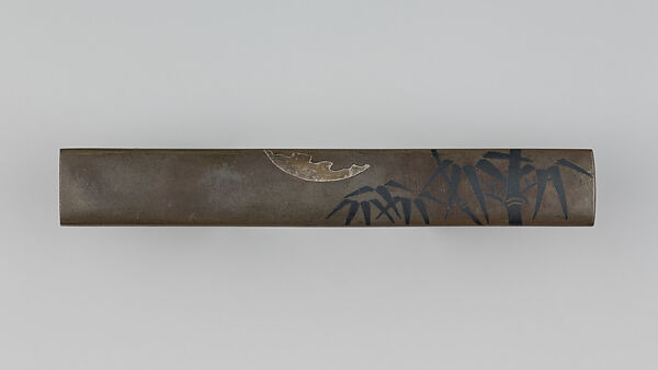 Knife Handle (Kozuka), Copper-silver alloy (shibuichi), silver, copper-gold alloy (shakudō), Japanese 