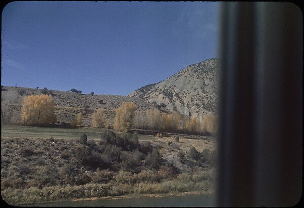 [210 Landscape Views from Train Window: "California Zephyr Train Trip" and "Chicago Train Trip"], Walker Evans (American, St. Louis, Missouri 1903–1975 New Haven, Connecticut), Color film transparency
