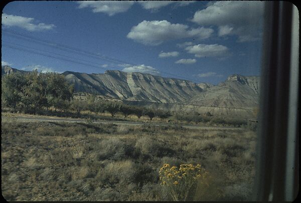 [210 Landscape Views from Train Window: "California Zephyr Train Trip" and "Chicago Train Trip"], Walker Evans (American, St. Louis, Missouri 1903–1975 New Haven, Connecticut), Color film transparency