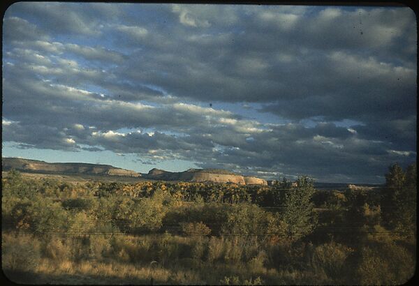 [210 Landscape Views from Train Window: "California Zephyr Train Trip" and "Chicago Train Trip"], Walker Evans (American, St. Louis, Missouri 1903–1975 New Haven, Connecticut), Color film transparency