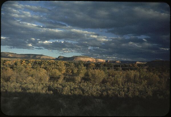 [210 Landscape Views from Train Window: "California Zephyr Train Trip" and "Chicago Train Trip"], Walker Evans (American, St. Louis, Missouri 1903–1975 New Haven, Connecticut), Color film transparency