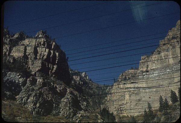[210 Landscape Views from Train Window: "California Zephyr Train Trip" and "Chicago Train Trip"], Walker Evans (American, St. Louis, Missouri 1903–1975 New Haven, Connecticut), Color film transparency