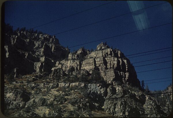 [210 Landscape Views from Train Window: "California Zephyr Train Trip" and "Chicago Train Trip"], Walker Evans (American, St. Louis, Missouri 1903–1975 New Haven, Connecticut), Color film transparency