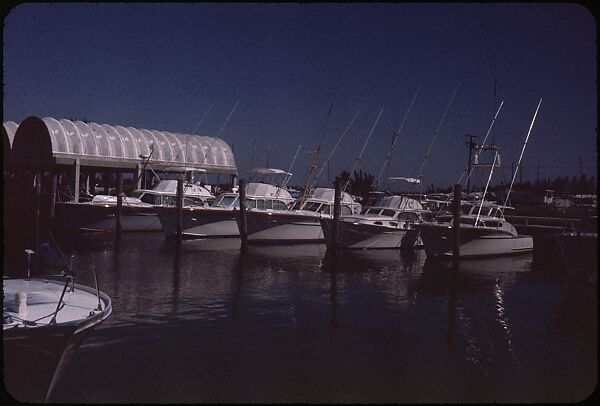 [37 Views of Boats and Marina, Rybovich Boat Works, Florida], Walker Evans (American, St. Louis, Missouri 1903–1975 New Haven, Connecticut), Color film transparency