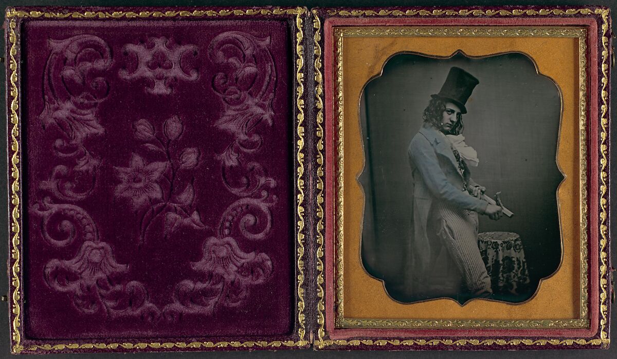 [Man Whittling a Stick], Unknown (American), Daguerreotype 