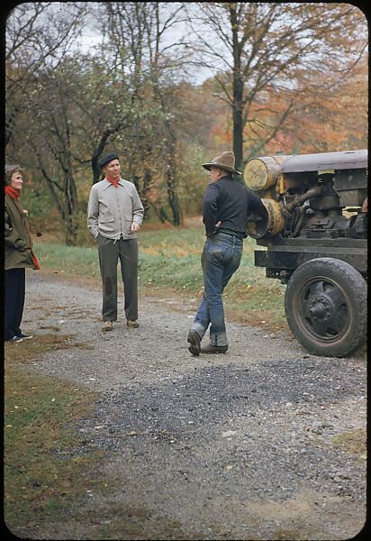 [20 Portraits of Eliza Parkinson and Unidentified Man, Saunderstown, Rhode Island], Walker Evans (American, St. Louis, Missouri 1903–1975 New Haven, Connecticut), Color film transparency 