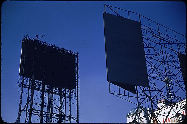 [83 Views of Billboards in Times Square, New York], Walker Evans (American, St. Louis, Missouri 1903–1975 New Haven, Connecticut), Color film transparency 