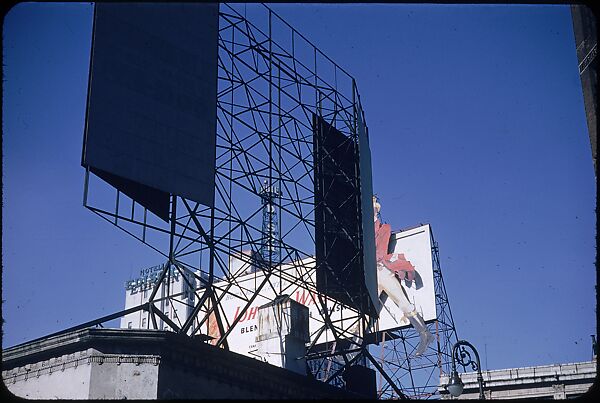 [83 Views of Billboards in Times Square, New York], Walker Evans (American, St. Louis, Missouri 1903–1975 New Haven, Connecticut), Color film transparency