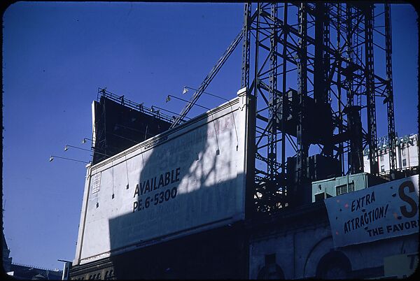 [83 Views of Billboards in Times Square, New York], Walker Evans (American, St. Louis, Missouri 1903–1975 New Haven, Connecticut), Color film transparency