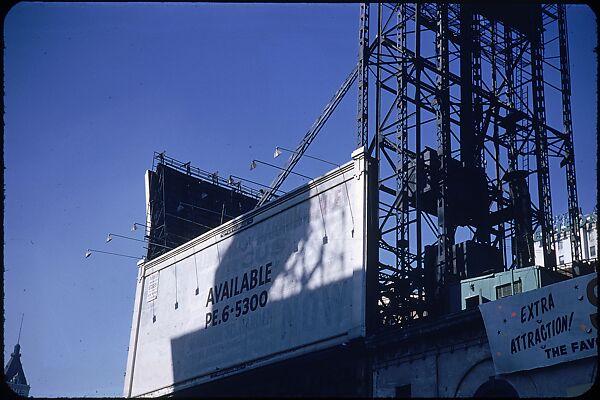 [83 Views of Billboards in Times Square, New York], Walker Evans (American, St. Louis, Missouri 1903–1975 New Haven, Connecticut), Color film transparency