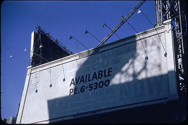 [83 Views of Billboards in Times Square, New York], Walker Evans (American, St. Louis, Missouri 1903–1975 New Haven, Connecticut), Color film transparency