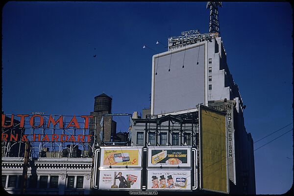 [83 Views of Billboards in Times Square, New York], Walker Evans (American, St. Louis, Missouri 1903–1975 New Haven, Connecticut), Color film transparency