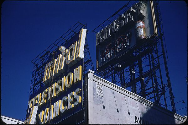 [83 Views of Billboards in Times Square, New York], Walker Evans (American, St. Louis, Missouri 1903–1975 New Haven, Connecticut), Color film transparency