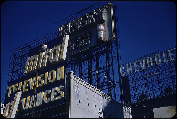 [83 Views of Billboards in Times Square, New York], Walker Evans (American, St. Louis, Missouri 1903–1975 New Haven, Connecticut), Color film transparency