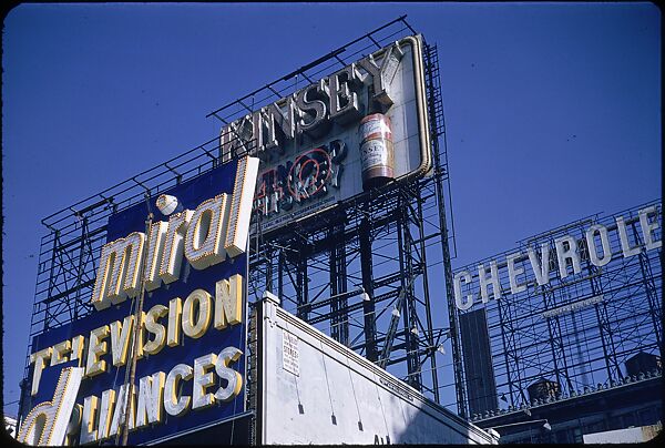 [83 Views of Billboards in Times Square, New York], Walker Evans (American, St. Louis, Missouri 1903–1975 New Haven, Connecticut), Color film transparency