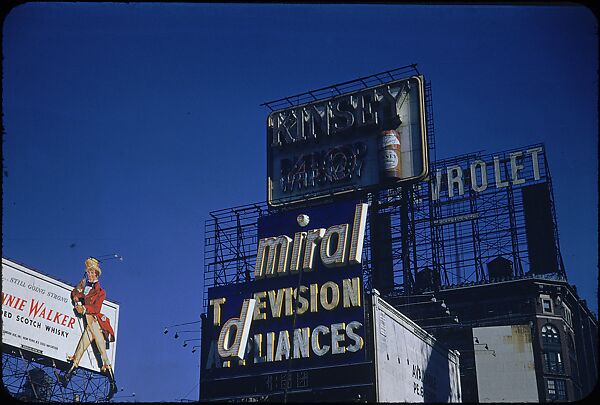 [83 Views of Billboards in Times Square, New York], Walker Evans (American, St. Louis, Missouri 1903–1975 New Haven, Connecticut), Color film transparency