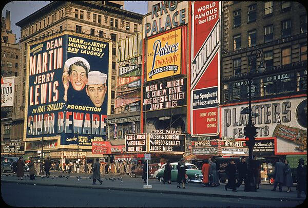 [83 Views of Billboards in Times Square, New York], Walker Evans (American, St. Louis, Missouri 1903–1975 New Haven, Connecticut), Color film transparency