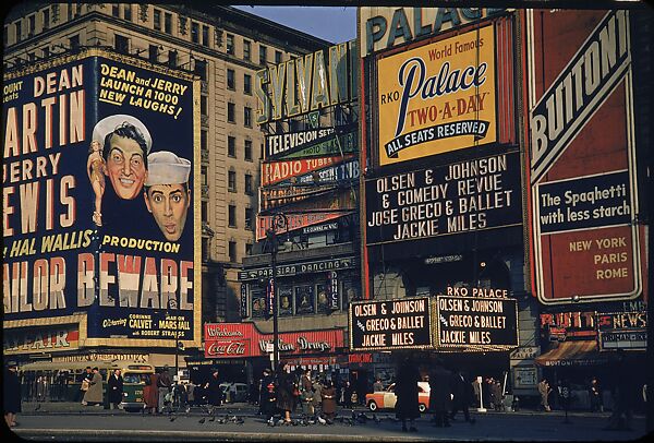 [83 Views of Billboards in Times Square, New York], Walker Evans (American, St. Louis, Missouri 1903–1975 New Haven, Connecticut), Color film transparency