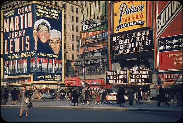 [83 Views of Billboards in Times Square, New York], Walker Evans (American, St. Louis, Missouri 1903–1975 New Haven, Connecticut), Color film transparency