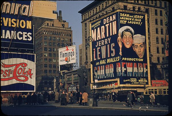 [83 Views of Billboards in Times Square, New York], Walker Evans (American, St. Louis, Missouri 1903–1975 New Haven, Connecticut), Color film transparency