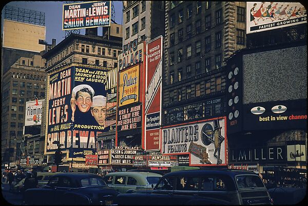 [83 Views of Billboards in Times Square, New York], Walker Evans (American, St. Louis, Missouri 1903–1975 New Haven, Connecticut), Color film transparency
