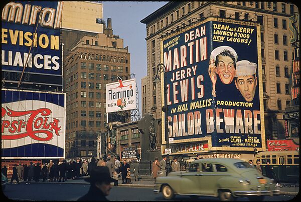 [83 Views of Billboards in Times Square, New York], Walker Evans (American, St. Louis, Missouri 1903–1975 New Haven, Connecticut), Color film transparency