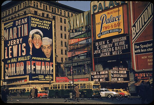 [83 Views of Billboards in Times Square, New York], Walker Evans (American, St. Louis, Missouri 1903–1975 New Haven, Connecticut), Color film transparency