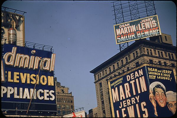 [83 Views of Billboards in Times Square, New York], Walker Evans (American, St. Louis, Missouri 1903–1975 New Haven, Connecticut), Color film transparency