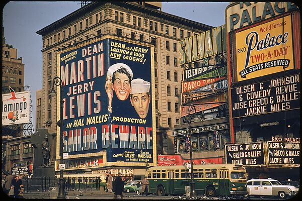 [83 Views of Billboards in Times Square, New York], Walker Evans (American, St. Louis, Missouri 1903–1975 New Haven, Connecticut), Color film transparency