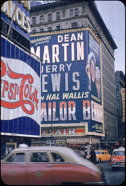 [83 Views of Billboards in Times Square, New York], Walker Evans (American, St. Louis, Missouri 1903–1975 New Haven, Connecticut), Color film transparency
