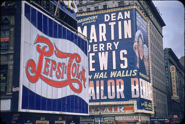 [83 Views of Billboards in Times Square, New York], Walker Evans (American, St. Louis, Missouri 1903–1975 New Haven, Connecticut), Color film transparency