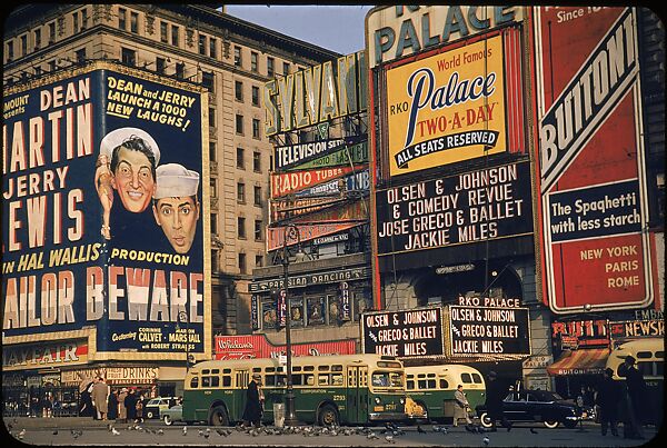 [83 Views of Billboards in Times Square, New York], Walker Evans (American, St. Louis, Missouri 1903–1975 New Haven, Connecticut), Color film transparency