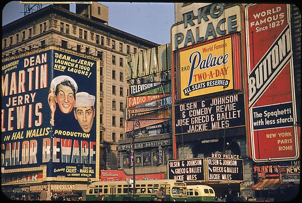 [83 Views of Billboards in Times Square, New York], Walker Evans (American, St. Louis, Missouri 1903–1975 New Haven, Connecticut), Color film transparency