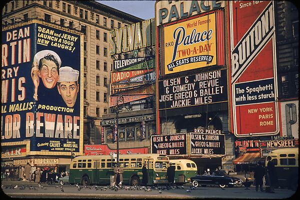 [83 Views of Billboards in Times Square, New York], Walker Evans (American, St. Louis, Missouri 1903–1975 New Haven, Connecticut), Color film transparency