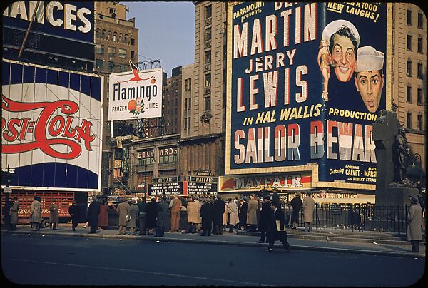 [83 Views of Billboards in Times Square, New York], Walker Evans (American, St. Louis, Missouri 1903–1975 New Haven, Connecticut), Color film transparency