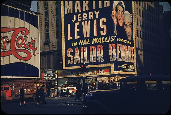 [83 Views of Billboards in Times Square, New York], Walker Evans (American, St. Louis, Missouri 1903–1975 New Haven, Connecticut), Color film transparency