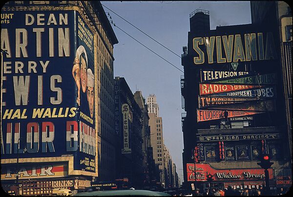 [83 Views of Billboards in Times Square, New York], Walker Evans (American, St. Louis, Missouri 1903–1975 New Haven, Connecticut), Color film transparency