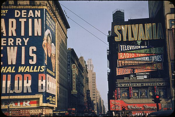 [83 Views of Billboards in Times Square, New York], Walker Evans (American, St. Louis, Missouri 1903–1975 New Haven, Connecticut), Color film transparency