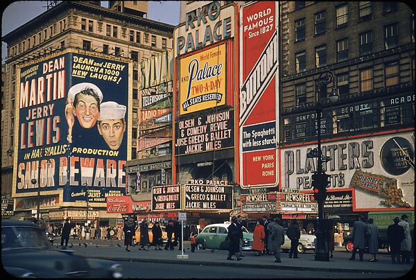 [83 Views of Billboards in Times Square, New York], Walker Evans (American, St. Louis, Missouri 1903–1975 New Haven, Connecticut), Color film transparency