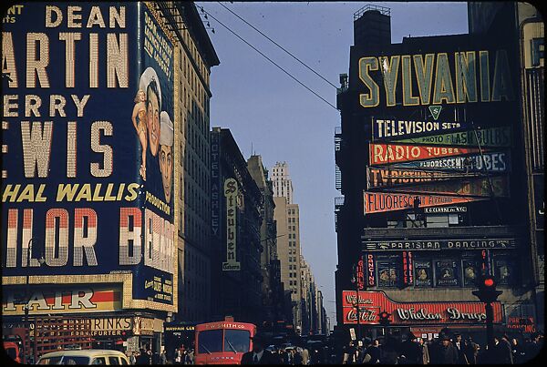 [83 Views of Billboards in Times Square, New York], Walker Evans (American, St. Louis, Missouri 1903–1975 New Haven, Connecticut), Color film transparency