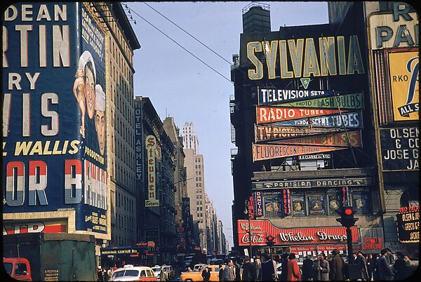 [83 Views of Billboards in Times Square, New York], Walker Evans (American, St. Louis, Missouri 1903–1975 New Haven, Connecticut), Color film transparency