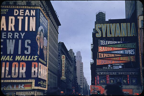 [83 Views of Billboards in Times Square, New York], Walker Evans (American, St. Louis, Missouri 1903–1975 New Haven, Connecticut), Color film transparency