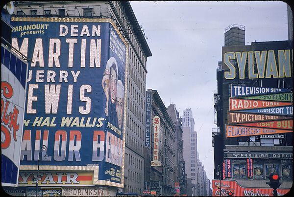 [83 Views of Billboards in Times Square, New York], Walker Evans (American, St. Louis, Missouri 1903–1975 New Haven, Connecticut), Color film transparency