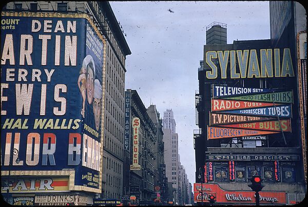 [83 Views of Billboards in Times Square, New York], Walker Evans (American, St. Louis, Missouri 1903–1975 New Haven, Connecticut), Color film transparency