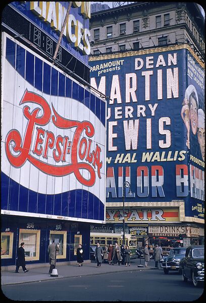 [83 Views of Billboards in Times Square, New York], Walker Evans (American, St. Louis, Missouri 1903–1975 New Haven, Connecticut), Color film transparency