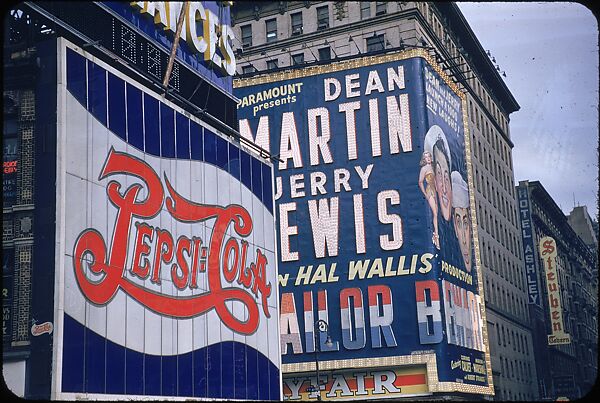 [83 Views of Billboards in Times Square, New York], Walker Evans (American, St. Louis, Missouri 1903–1975 New Haven, Connecticut), Color film transparency