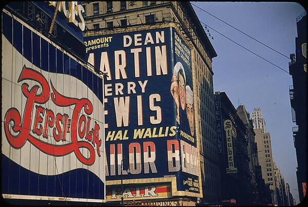 [83 Views of Billboards in Times Square, New York], Walker Evans (American, St. Louis, Missouri 1903–1975 New Haven, Connecticut), Color film transparency