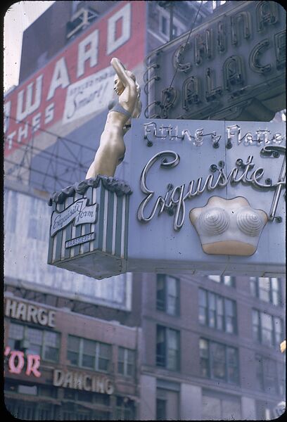 [83 Views of Billboards in Times Square, New York], Walker Evans (American, St. Louis, Missouri 1903–1975 New Haven, Connecticut), Color film transparency