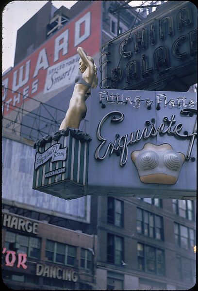 [83 Views of Billboards in Times Square, New York], Walker Evans (American, St. Louis, Missouri 1903–1975 New Haven, Connecticut), Color film transparency