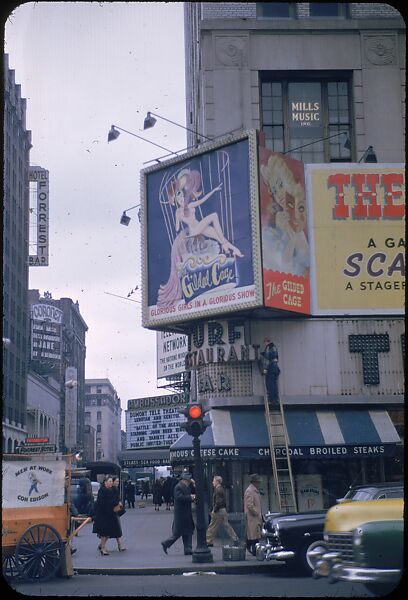 [83 Views of Billboards in Times Square, New York], Walker Evans (American, St. Louis, Missouri 1903–1975 New Haven, Connecticut), Color film transparency
